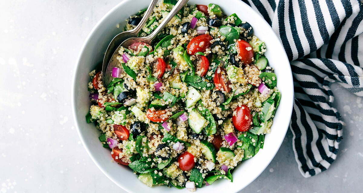 Salada colorida de Quinoa