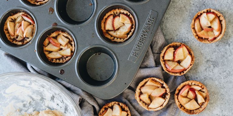 mini tartes proteicas de maca
