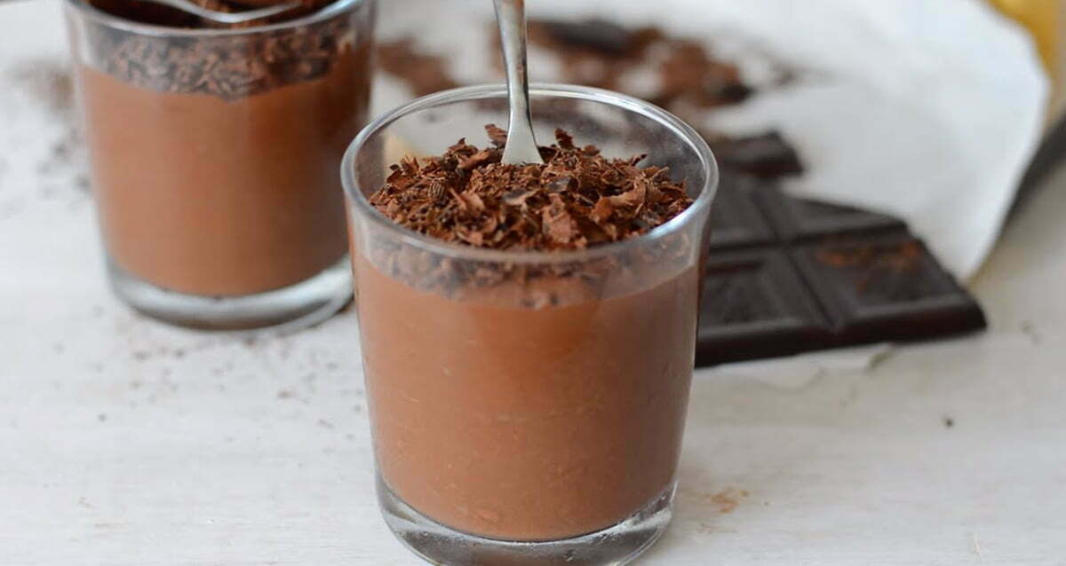 mousse chocolate proteica