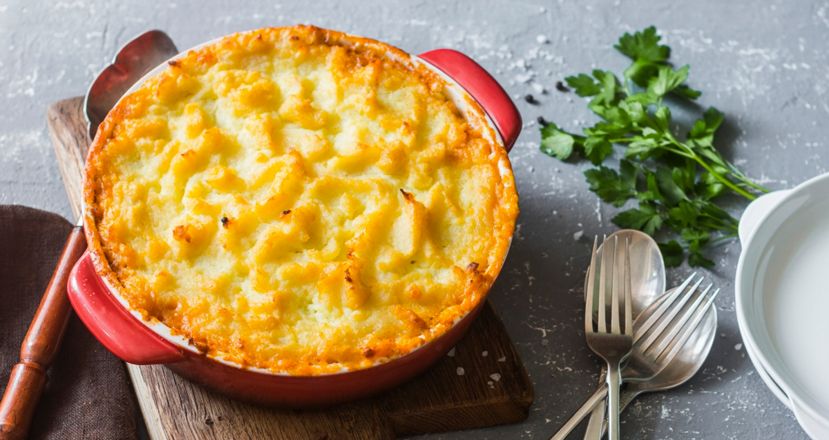 Empadao de carne com batata e abobora