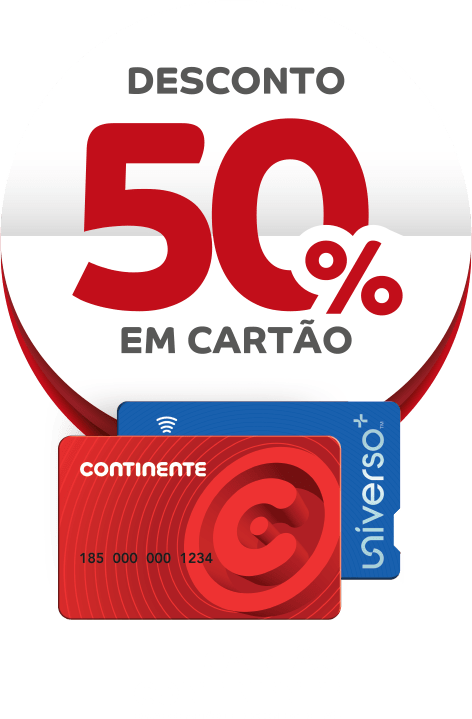 solinca selo 50 por cento em cartao continente clean min
