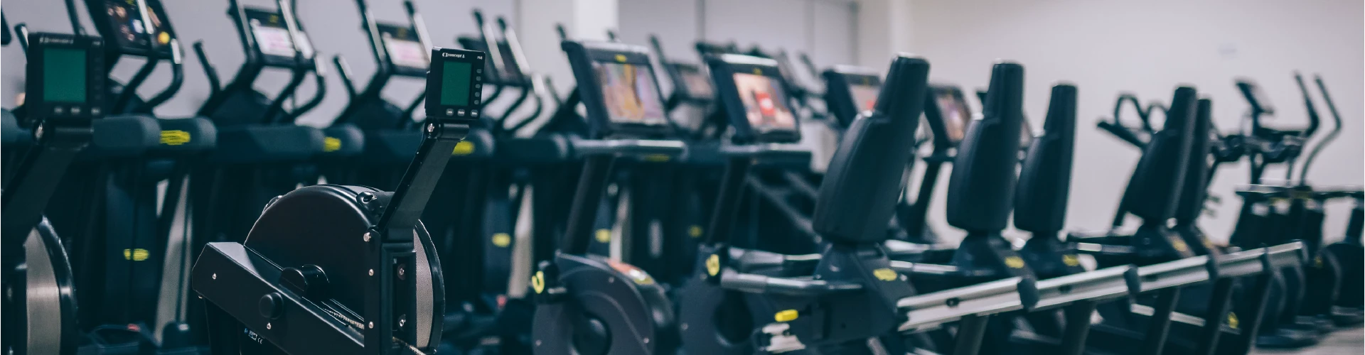 Maia Jardim 32 Zona de treino cardiovascular do Ginásio Solinca Ermesinde, equipada com passadeiras, bicicletas e máquina de remo